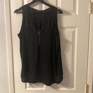 Black Sleeveless Express Blouse